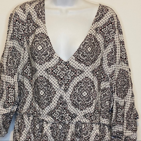 🌟SOLD🌟Torrid title challis lattice back dress - Picture 4 of 11